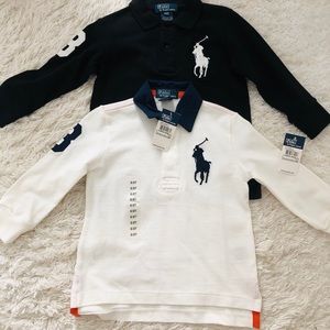 Boys Ralph Lauren Long Sleeve Big Pony Polos